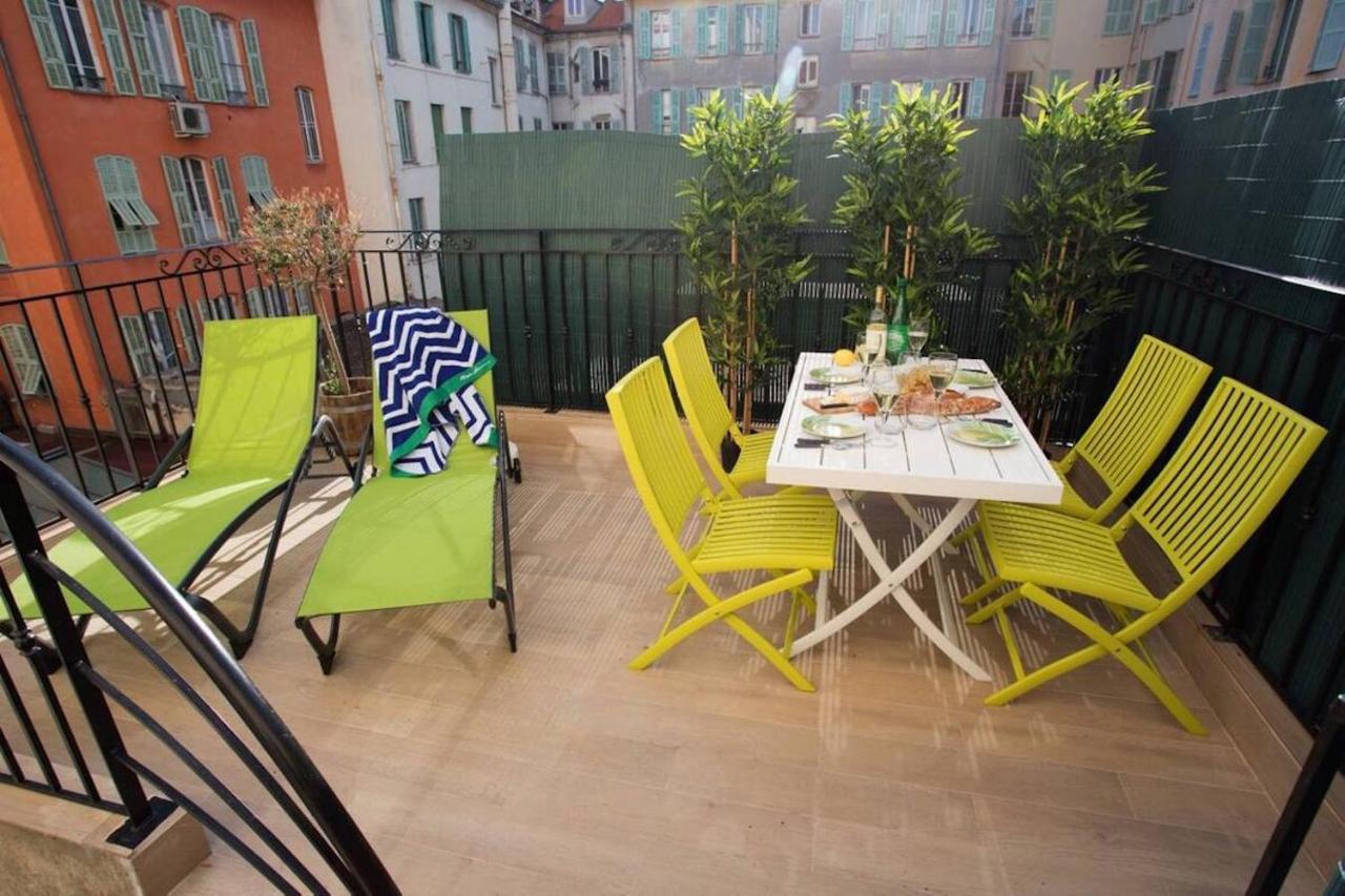 شقة F2 Terrasse, Moderne, Hyper Centre, Clim, Ascenseur- Dubouchage نيس المظهر الخارجي الصورة